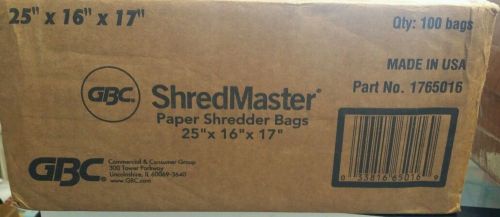 Swingline 1765016 Personal Shredder Bags, 100/Roll, Clear