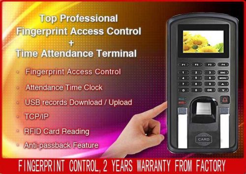 Biometric fingerprint access control,door control and employee time attendance for sale