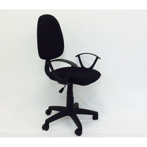 BLACK FABRIC SWIVELING OFFICE/HOME CHAIR WITH ARM AND ADJUSTABLE HEGHT