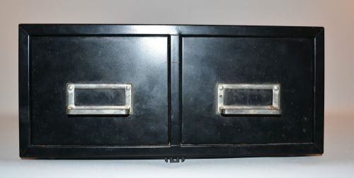 Industrial Steelmaster Organizer Metal Storage Box Filing Cabinets, Black