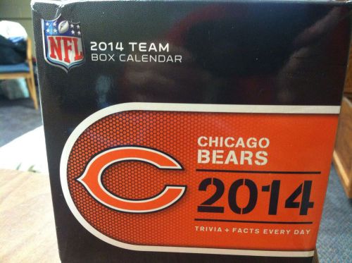 Chicago Bears 2014 Box Calendar Trivia Plus Facts New &amp; Nice