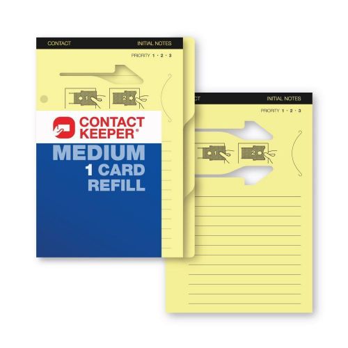 Contact Keeper Medium 1 card refill business card &amp; note organizer (2 pkgs incl)