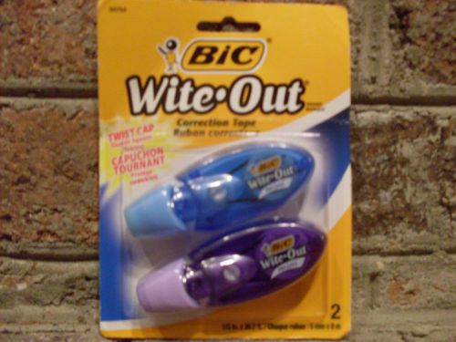 Brand New 2 Pack - . Bic Wite Out  -Correction Tape  Fast Shipping