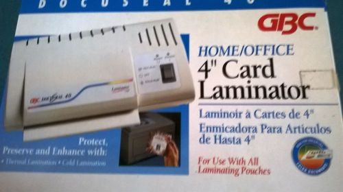 New in box !!! docuseal 40 card laminator up to 4&#034; - free bonuses for sale