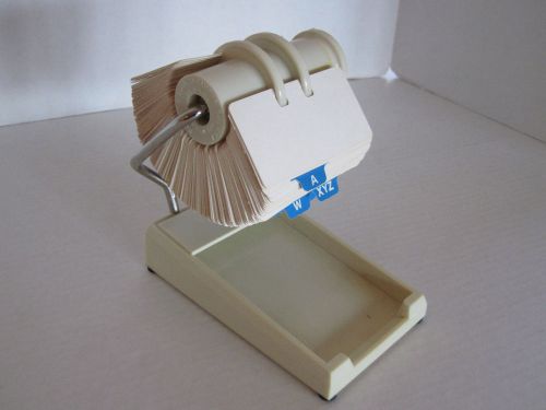 Rolodex With Pad Holder - Unused Cards - Plastic/Metal - Approx 6 x 6 x 3-1/2 in