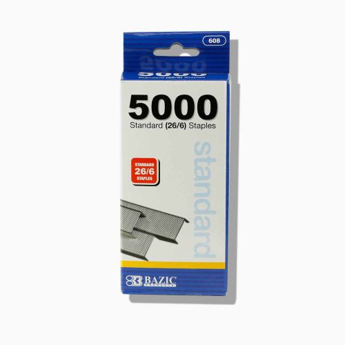BAZIC 5000 Count Standard (26/6) Chisel Point Staples