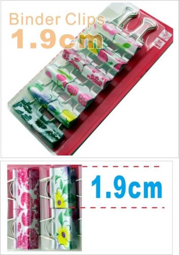 Metal Clips 19mm 3/4&#034; flower Binder paper stationery Holder
