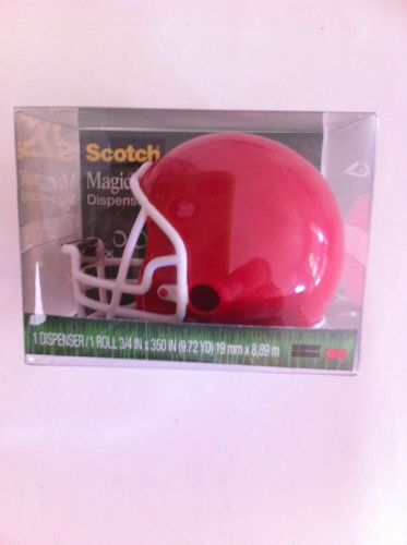 Scotch Magic Tape Dispenser Red Football Helmet