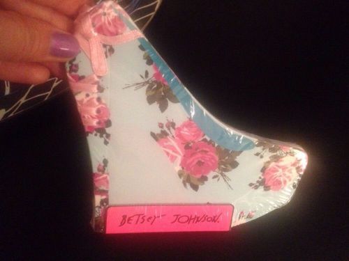Super Cute! Betsey Johnsin Floral Shoe Memo Pad Office School: New In Package