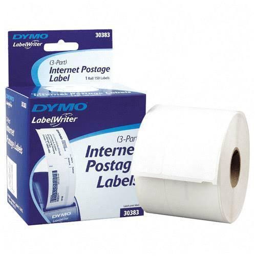 Dymo Internet Postage Labels - 1 Roll of 150 Labels - 3 Part Label - 30383