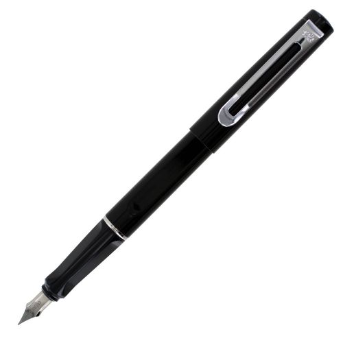 JinHao FP-599 Black Metal Fountain Pen, Medium Nib (FP-599-7)