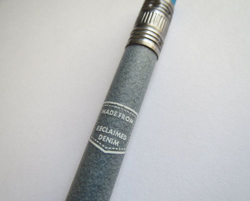 Lead Writing Pencil ~ Made from Reclaimd Denim ~ R I Resource Recovery Corp
