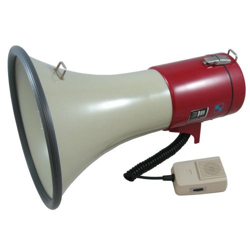 Bk 72ber56s portable 50 watt megaphone bullhorn speaker w/ microphone and siren for sale