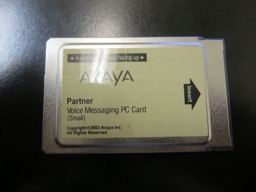 Avaya Small R3.0 Voicemail Card Partner ACS -  INCLUDES WARRANTY