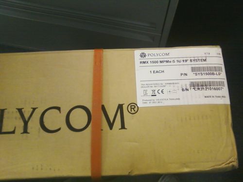 Polycom rmx 1500-ip only resource configured &amp; licensed system (nib) for sale