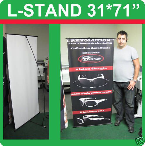 LOT of  6 - EXHIBIT Portable Trade Show Banner Pop Up Booth Displays Sign Stands