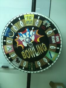 36&#034; Bowling Prize Wheel