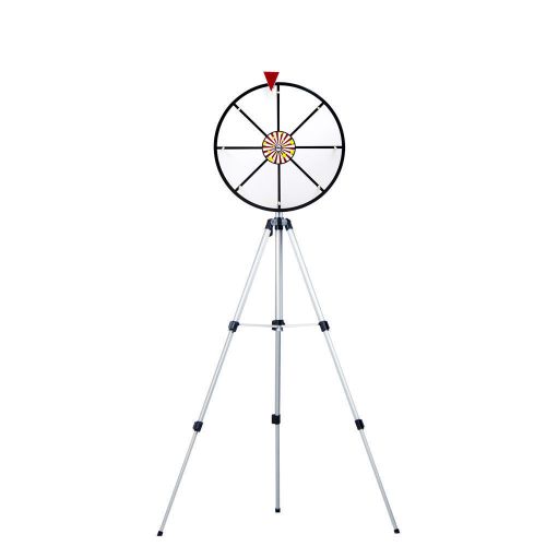 16&#034; White Dry Wheel Prize Wheel w/ Floor Stand