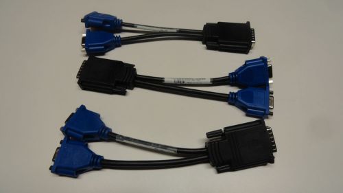 ZZ5:  Lot of 3 CN-0G9438-52204 REV A00 VIDEO CABLE VGA FROM MOLEX