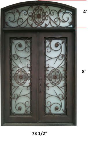 wrought iron doors /  custom sizing available