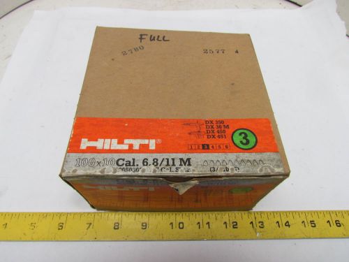 Hilti 1-350111 1000 .27 Cal #3 Green Powder Shot 10 Strip Concrete Load