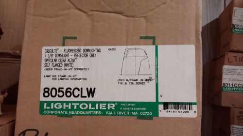 NEW Lightolier 8056CLW 7-3/8&#034; Calculite Fluorescent Downlight Reflector