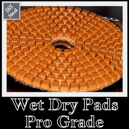 4&#034; WET/DRY Pro Diamond Polishing Pads Granite Concrete