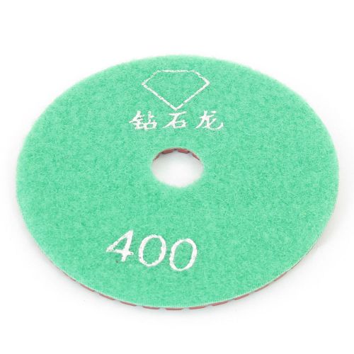 3.9&#034; Diameter Grit 400 Wet Tile Stone Polisher Grinder Diamond Polishing Pad