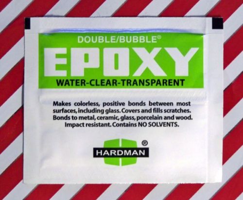 Single Pack- Hardman Double Bubble &#034;Green&#034; Crystal Clear Epoxy  #04004
