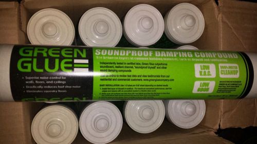 NEW CASE of GREEN GLUE 12 28oz Bottles Music Recording Studio Sound Proofing