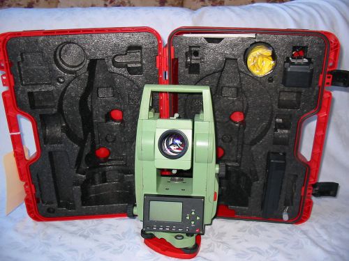 Leica tcr303 3&#034; reflectorless total station for surveying 1 month free warranty! for sale