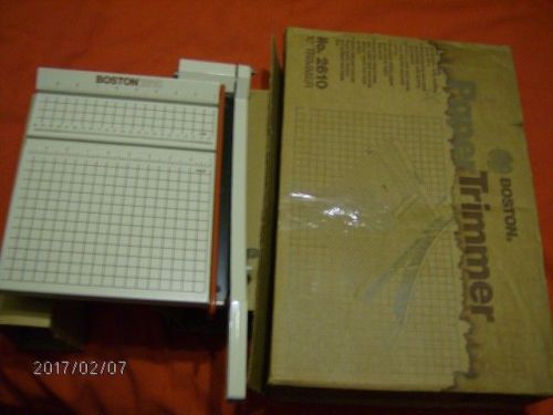 Boston 2610 Paper Guillotine Cutter 10&#034; Heavy Duty Trimmer NEW in Crummy Box
