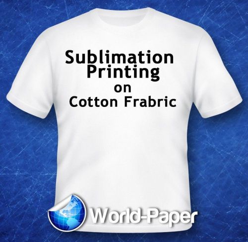 Sublimation Printing on Cotton T-Shirts Light Fabric Heat Press 8.5x11 25 Sheets