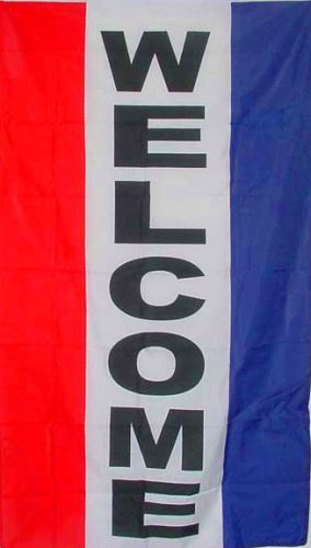 New 3x5ft vertical welcome sign store flag for sale