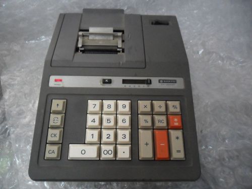 Vintage Sanyo CY-2054P Cash Register Electronic Calculator Desktop Printer