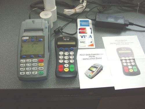 FD-50 credit card terminal , FD-10 pin pad, all power supplies