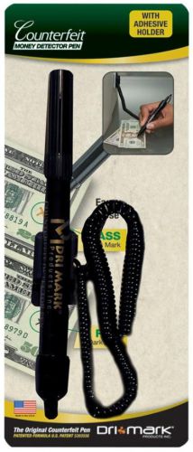 Dri mark counterfeit bill money detector pen &amp; holder for sale