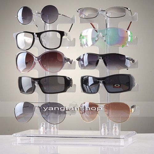 10 Pairs of Glasses Shop Clear Frame Counter Display Show Retail Stand Holder