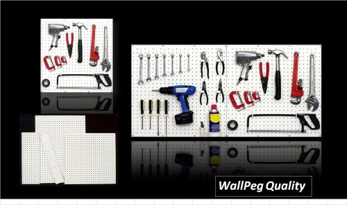Tuff Poly Pegboard 24&#034; x 96&#034; - workbench peg hook tool organizer, garage storage