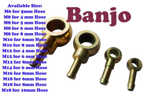 Car Banjo Fuel Banjo for fuel line pump steel fitting M8 M10 M12 M14 M16 M18