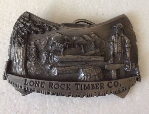Vintage Collectible Logging axe Buckle Award Lone Rock Timber Co Roseburg Oregon