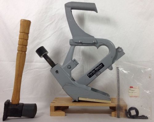 PORTA-NAILER 401-WOOD FLOORS- WITH HAMMER, HANDLE EXTENSION, EXTRA PARTS XC!