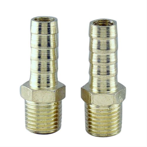 Oem tools 25843  1/4&#034; npt to 3/8&#034; brass hose end barb fittings - 2 pc for sale