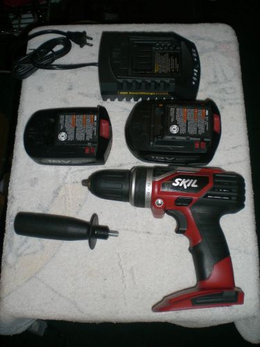 SKIL 1/2&#034; 18V 2-Speed Cordless Drill/Driver w/ 2 Lithium Ion/NiCd Batteries