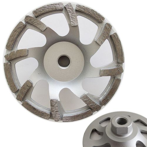 5” fan style diamond grinding cup wheel for concrete, 5/8&#034;-11 threads for sale