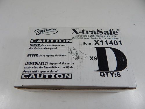 New X-tra Safe Item: X11401 XS-D Box of 6 Utility Knives Box Cutters.