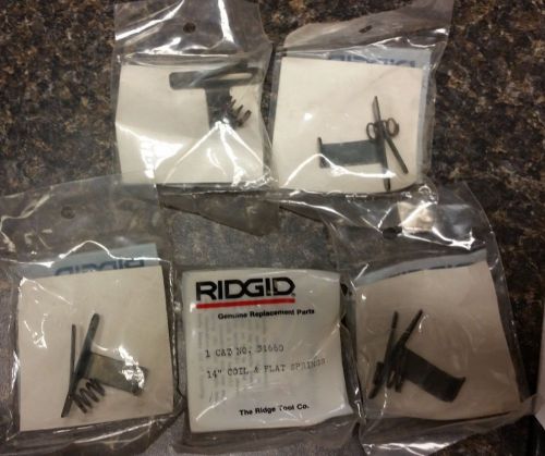 LOT OF 5 - RIDGID 31660 COIL &amp; FLAT SPRING (E2675) FOR 14&#034; PIPE WRENCH - NEW