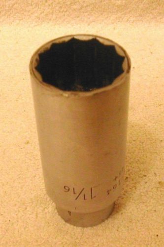 Wright Tools 1/2&#034; Drive 12 Point Deep Impact 1 1/16&#034; Socket #DS-164 46+  USA