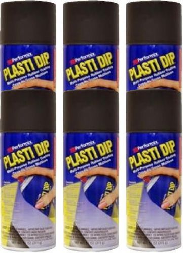 PERFORMIX PLASTI DIP CHARCOAL GREY CASE of 6 11OZ RUBBER HANDLE SPRAY NEW