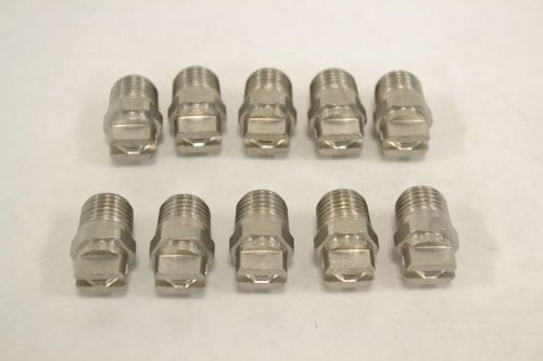 LOT 10 NEW SPRAYING SYSTEMS H1/4VV 9501 SPRAY TIP 1/4 IN NPT NOZZLE B298324